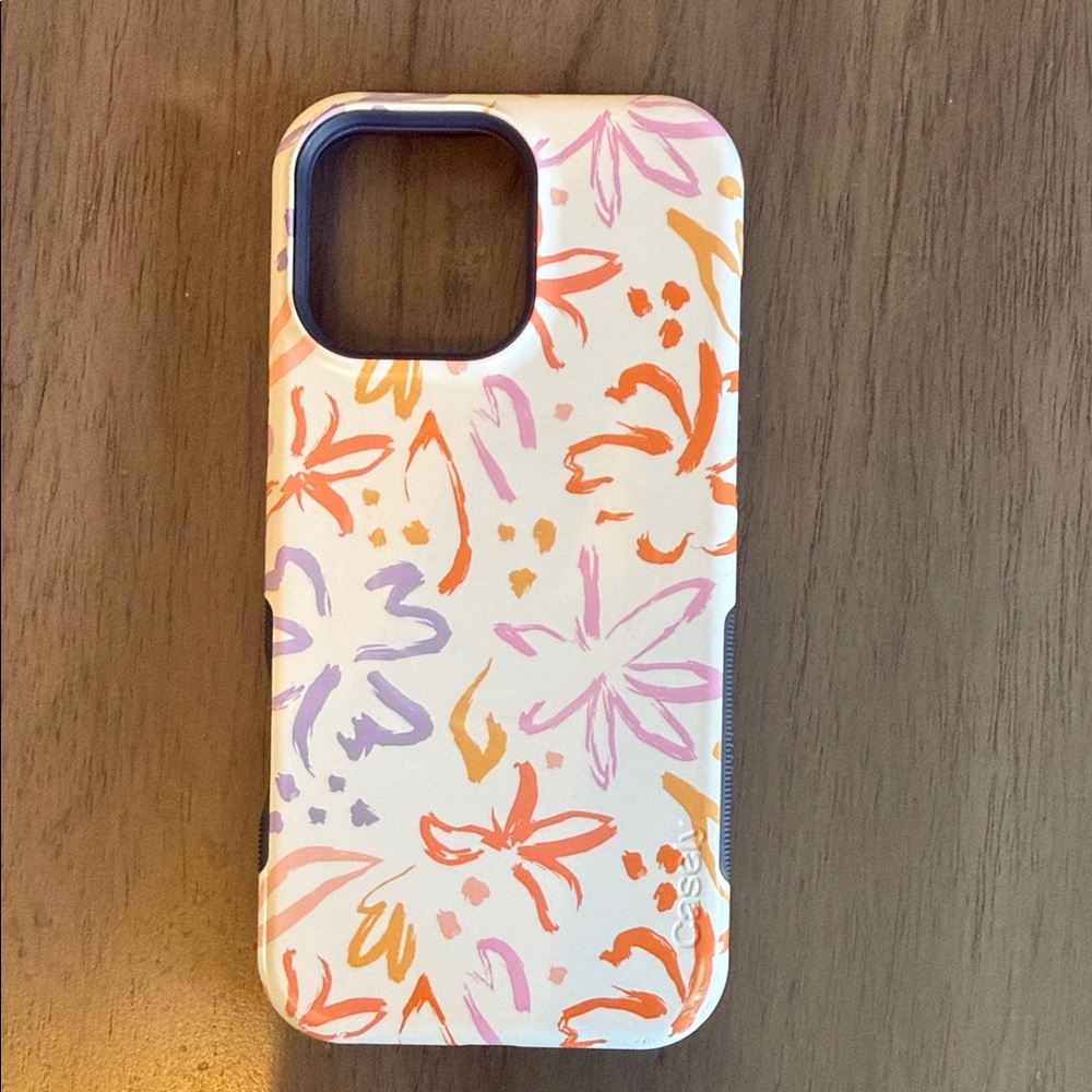 Casely Bold Flex Floral iPhone 16 pro max Case. Mag safe.